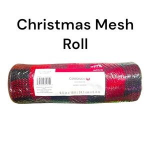 Christmas Mesh Roll- Red/Black